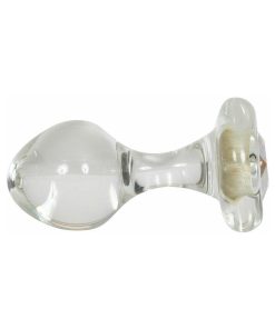 Crystal Delights Small Clear Plug With Gem Aurora Borealis