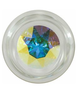 Alternative view of Crystal Delights Small Clear Plug With Gem Aurora Borealis