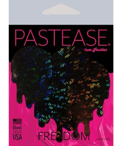 Pastease Melted Heart Pasties Black