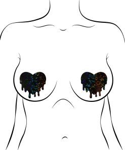 Pastease Melted Heart Pasties Black