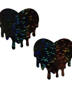Pastease Melted Heart Pasties Black