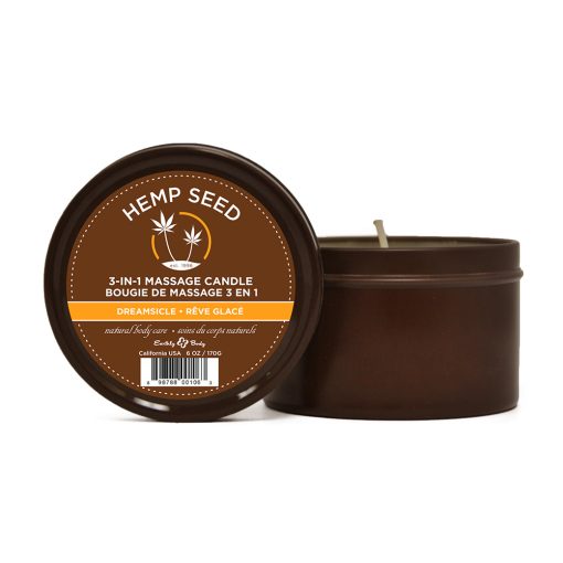Earthly Body Massage Candle Dreamsicle 6.8Oz