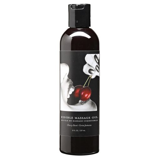 Earthly Body Edible Massage Oil Cherry Burst 8Oz