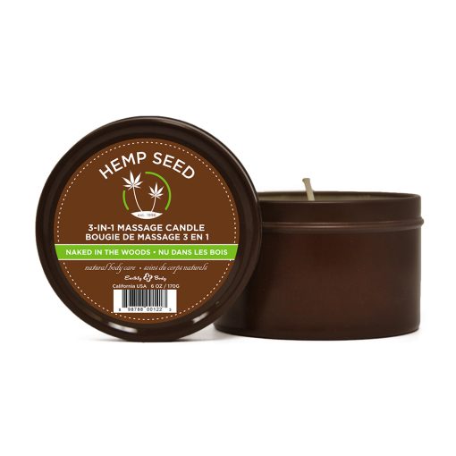 Earthly Body Massage Candle Naked In The Woods 6.8Oz