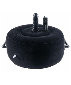 Alternative view of Fetish Fantasy Series Inflatable Hot Seat With Vibrating Dildo Black