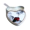 Earthly Body Hemp Seed Edible Massage Candle Cherry 4 Oz.