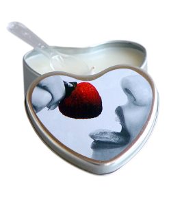 Earthly Body Hemp Seed Edible Massage Candle Strawberry 4 Oz.