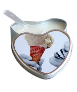 Earthly Body Hemp Seed Edible Massage Candle Vanilla 4 Oz.