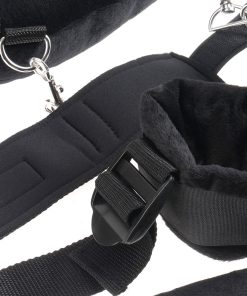 Alternative view of Fetish Fantasy Series Adjustable Position Master With Cuffs Black