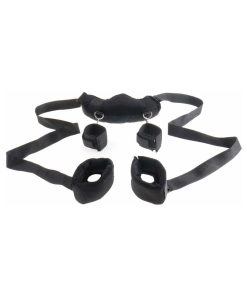 Fetish Fantasy Series Adjustable Position Master With Cuffs Black