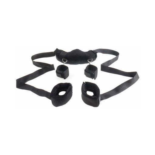 Fetish Fantasy Series Adjustable Position Master With Cuffs Black - Image 3