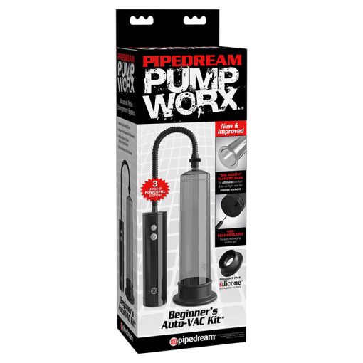 Pump Worx Rechargeable Beginner'S Auto-Vac Kit Black