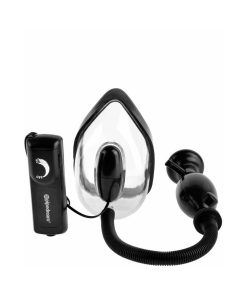 Alternative view of Fetish Fantasy Extreme Vibrating Pussy Pump Clear/Black