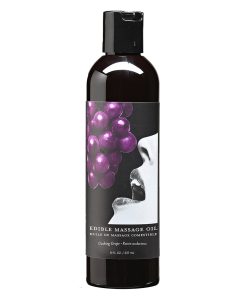 Earthly Body Edible Massage Oil Grape 8Oz.
