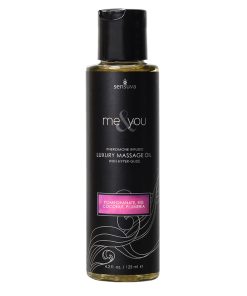 Sensuva Me & You Pheromone-Infused Luxury Massage Oil Pomegranate