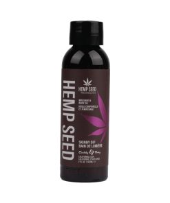 Earthly Body Hemp Seed Massage Oil Skinny Dip 2 Oz.