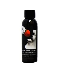 Earthly Body Edible Massage Oil Strawberry 2Oz