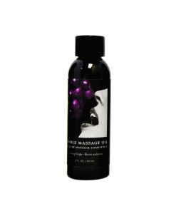 Earthly Body Edible Massage Oil Grape 2Oz