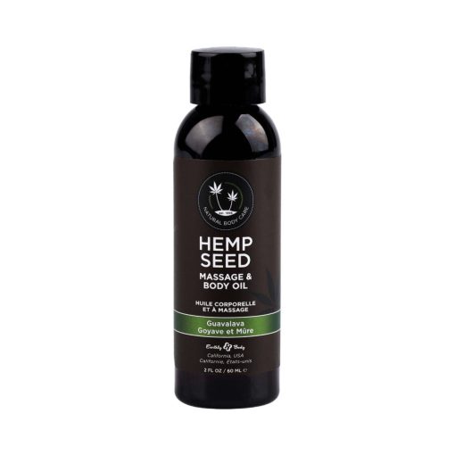 Earthly Body Hemp Seed Massage Oil 3-Piece Gift Set 2 Oz. - Image 2