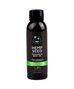 Earthly Body Hemp Seed Massage Oil 3-Piece Gift Set 2 Oz.