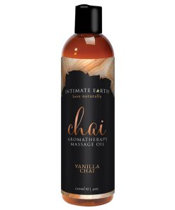 Intimate Earth Vanilla Chai Aromatherapy Massage Oil 4 Oz.