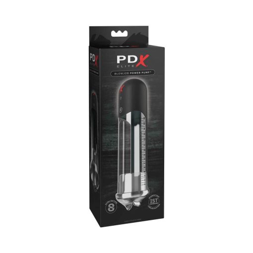 Pdx Elite Blowjob Power Pump Automated Suction Clear/Black