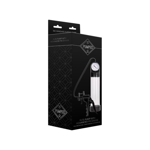 Pumped Elite Penis Pump With Advanced Psi Gauge Clear