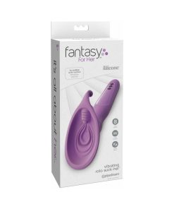 Fantasy For Her Vibrating Roto Suck-Her Silicone Vulva Pump Purple