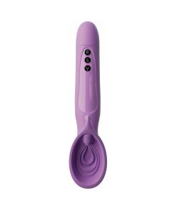 Fantasy For Her Vibrating Roto Suck-Her Silicone Vulva Pump Purple