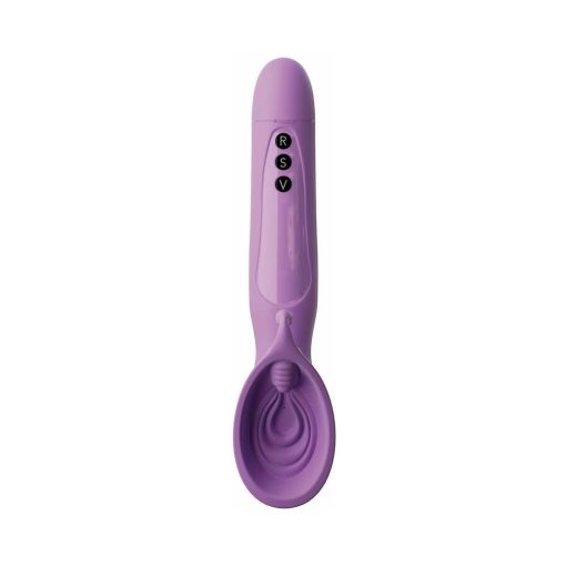 Fantasy For Her Vibrating Roto Suck-Her Silicone Vulva Pump Purple - Image 3
