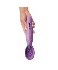 Fantasy For Her Vibrating Roto Suck-Her Silicone Vulva Pump Purple