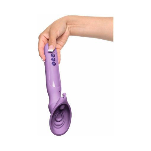 Fantasy For Her Vibrating Roto Suck-Her Silicone Vulva Pump Purple - Image 6