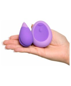 Fantasy For Her Remote Kegel Excite-Her Rechargeable Silicone Trainer Purple