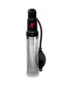Pdx Elite Suck-N-Pump Vibrating Penis Pump & Stroker Clear