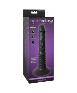 Anal Fantasy Elite Vibrating Ass Fucker 12 In. Thrusting Dildo With Suction Cup Black