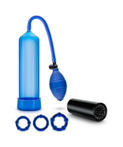 Stroker & 3-Piece Cockring Set Blue