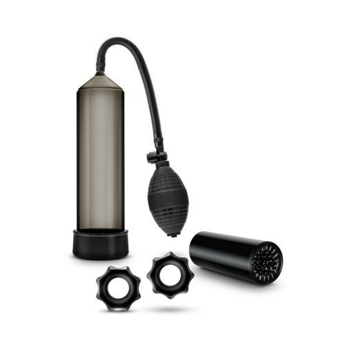 Stroker & 2-Piece Cockring Set Black