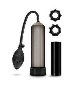Quickie Kit Thick Cock Pump, Stroker & 2-Piece Cockring Set Black