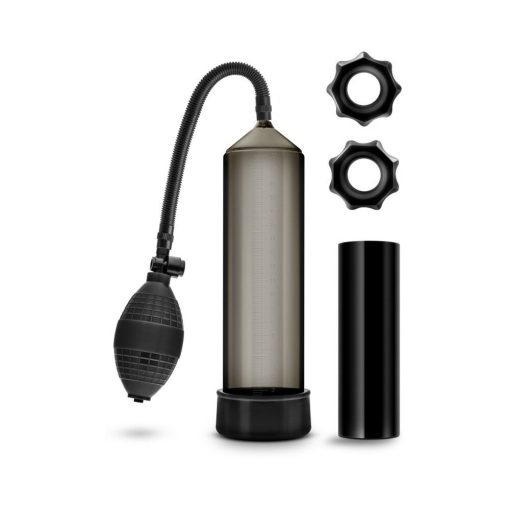 Quickie Kit Thick Cock Pump, Stroker & 2-Piece Cockring Set Black - Image 3