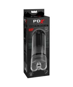 Pdx Elite Extender Pro Rechargeable Vibrating Penis Pump Clear/Black