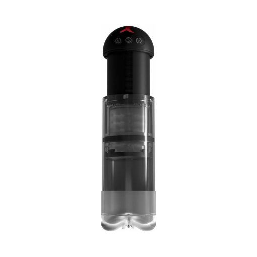 Pdx Elite Extender Pro Rechargeable Vibrating Penis Pump Clear/Black - Image 3