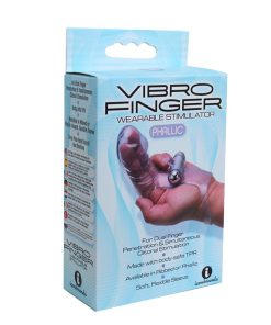 The 9'S Vibrofinger Phallic Finger Massager Purple