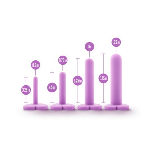 Wellness 4-Piece Silicone Dilator Kit Purple - Image 5