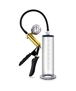 Alternative view of Performance Vx6 Vacuum Penis Pump With Brass Pistol & Pressure Gauge Clear