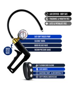 Performance Gauge Pump Trigger With Silicone Tubing & Silicone Cock Strap Black