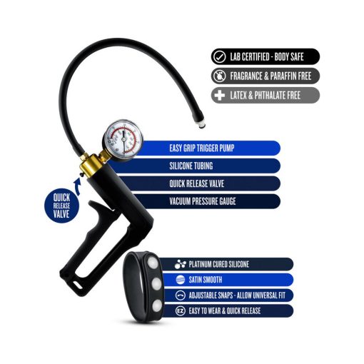 Performance Gauge Pump Trigger With Silicone Tubing & Silicone Cock Strap Black - Image 4