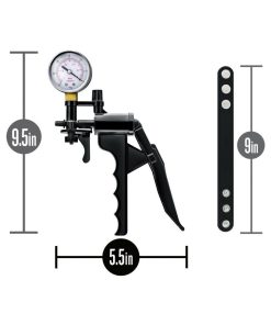 Performance Gauge Pump Pistol With Silicone Tubing & Silicone Cock Strap Black