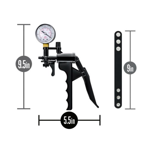 Performance Gauge Pump Pistol With Silicone Tubing & Silicone Cock Strap Black - Image 6