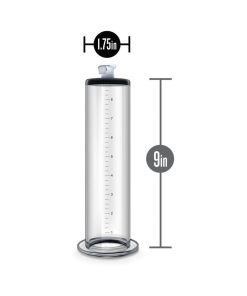 Performance Penis Pump 9 In. X 1.75 In. Cylinder Clear