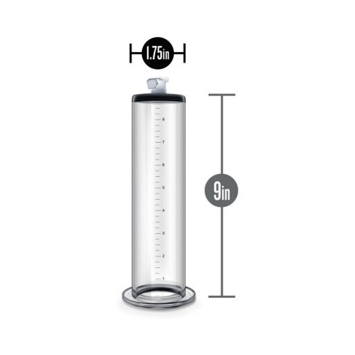 Performance Penis Pump 9 In. X 1.75 In. Cylinder Clear - Image 5